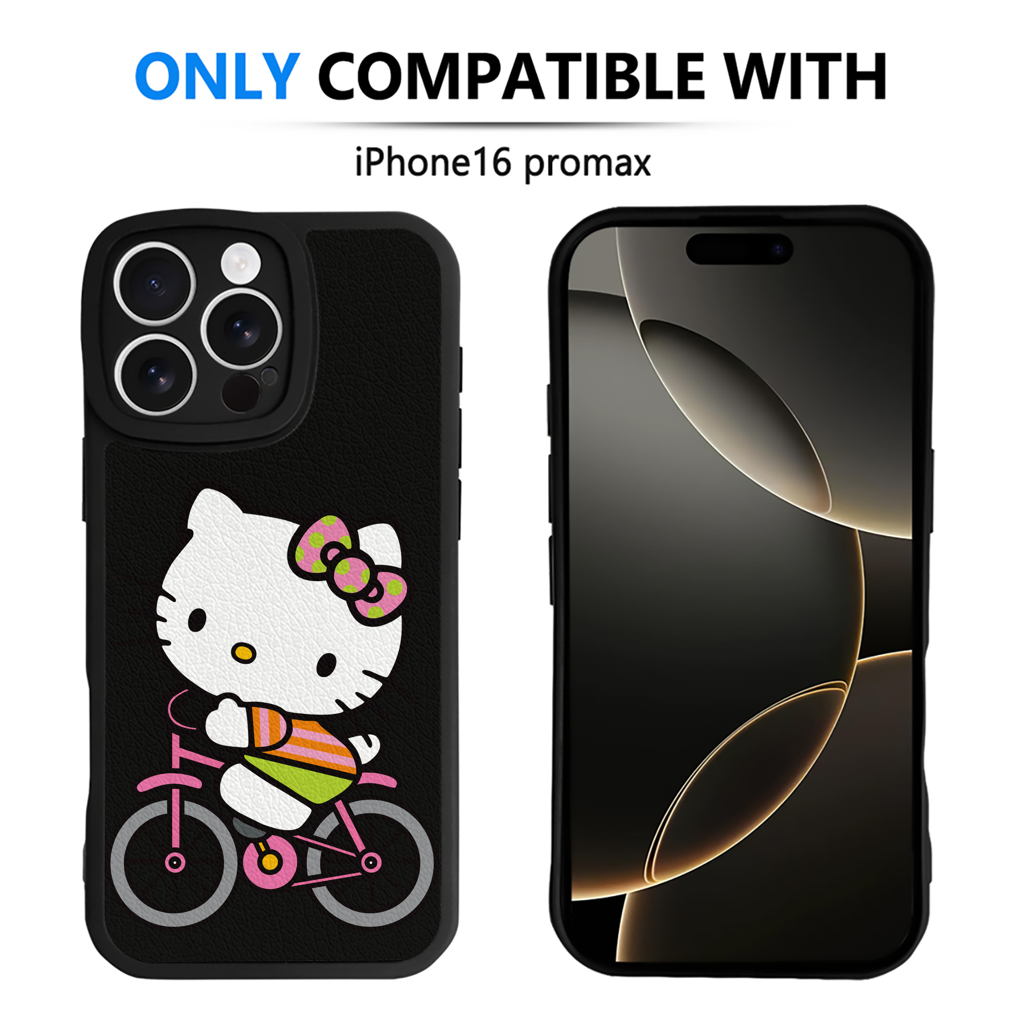 （画像用） Hello Kitty ハローキティ 【iPhone 16シリーズ対応】シリコンスマホケース（レザー調） 材質：シリコン